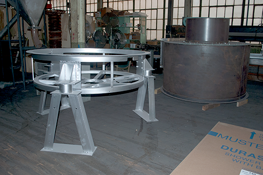 Metal fabrications top and base