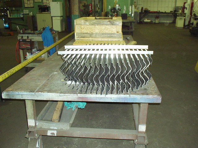 Side view of a mist eliminator about 2 feet in diameter