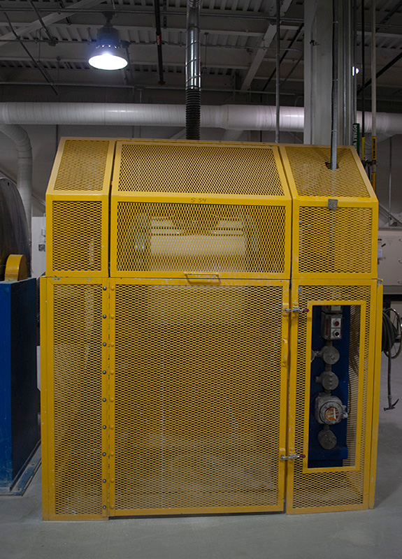 Machine guard or cage (yellow)