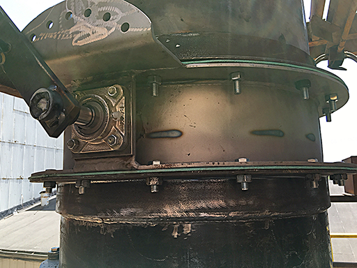 close-up of scrubber custom valve