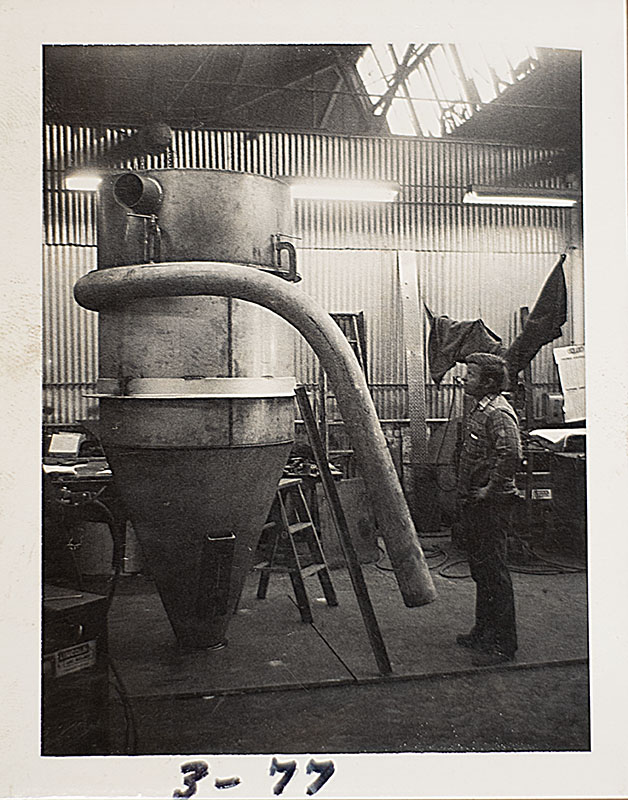 Tom A. Rusnak inspecting project